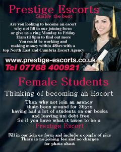 Escort job - Prestige North East Escorts |Newcastle Escorts