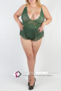 green outfit